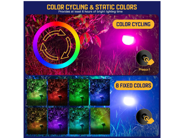 Solar Color-Changing Outdoor Lights
